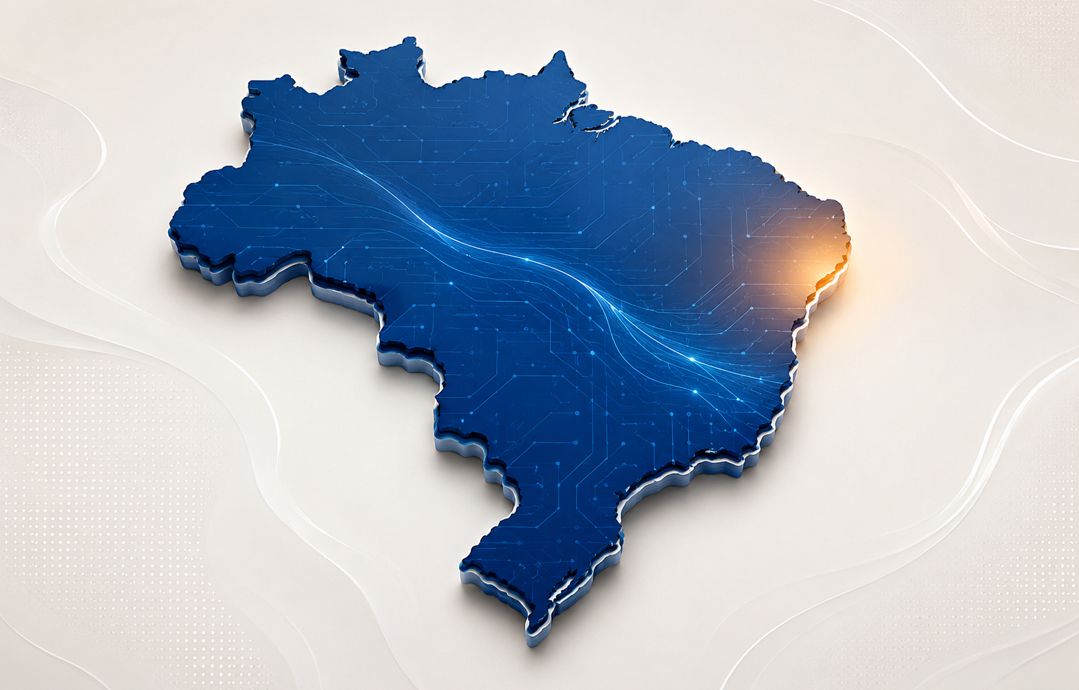 Mapa tecnológico do Brasil com destaque para a Paraíba