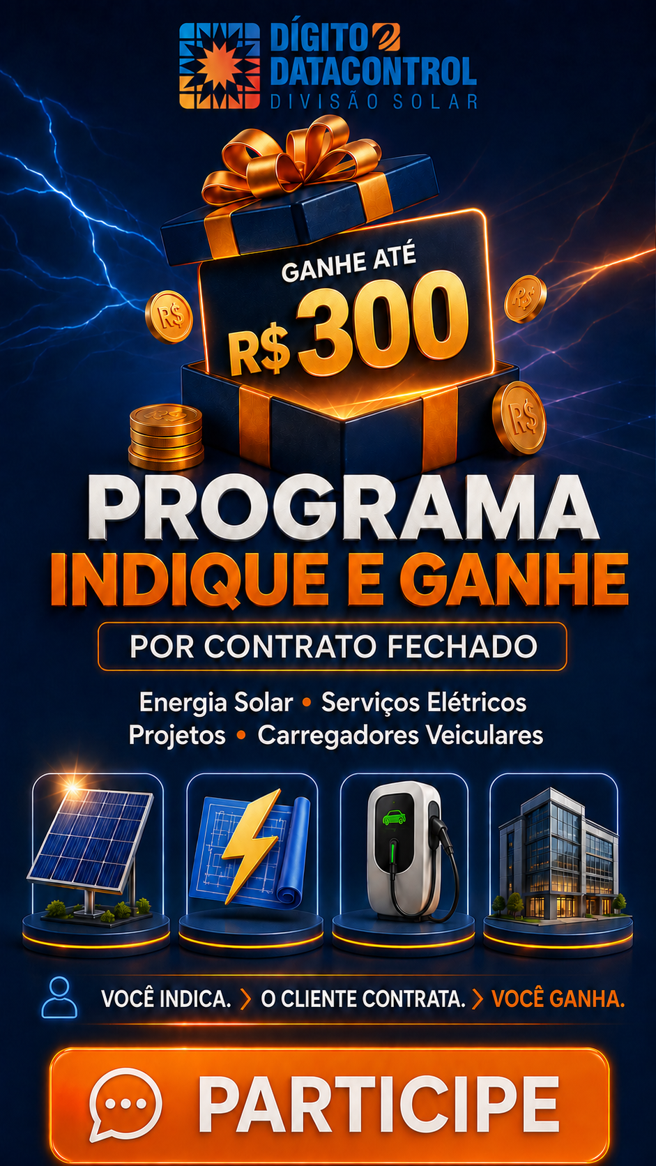 Programa Indique e Ganhe Digito DataControl: ganhe até R$ 300 por contrato fechado